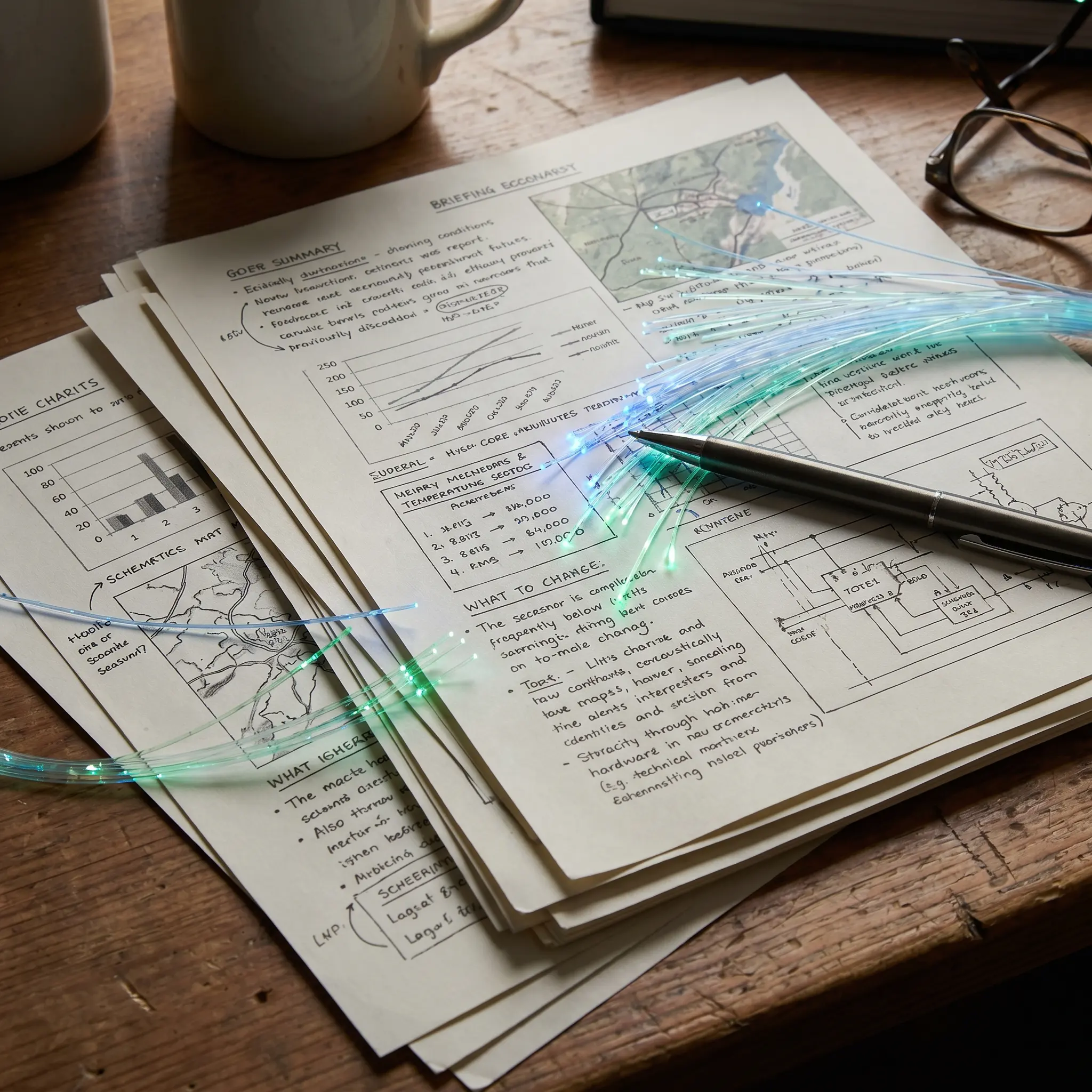 Annotated briefing papers and technology policy notes
